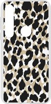 Design Backcover Motorola Moto G8 Plus hoesje - Panter Zwart