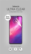 Selencia Duo Pack Ultra Clear Screenprotector voor de Motorola One Hyper