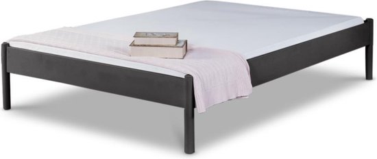 Bed Box Wonen - Alice metalen bed - Antraciet - bol.com