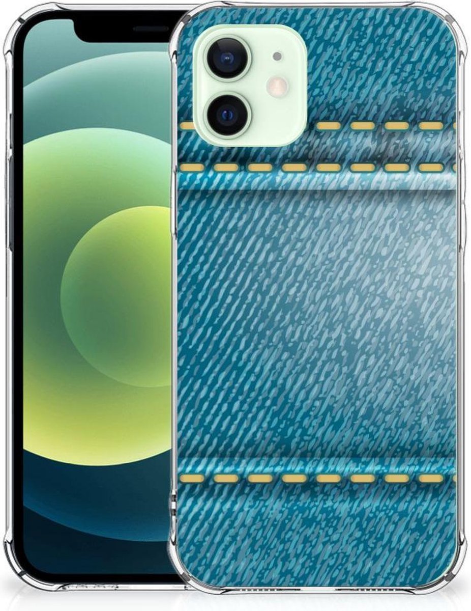 iPhone 12 Mini Anti Shock Bumper Case Jeans