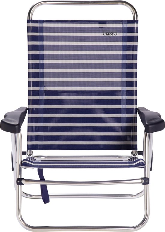 Crespo - Strandstoel - AL/205 - Blauw gestreept van Crespo — afbeelding 4