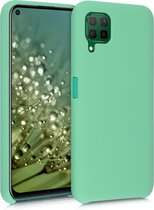 kwmobile telefoonhoesje voor Huawei P40 Lite - Hoesje met siliconen coating - Smartphone case in pepermuntgroen