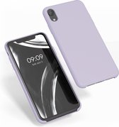 kwmobile telefoonhoesje geschikt voor Apple iPhone XR - Hoesje met siliconen coating - Smartphone case in lila wolk