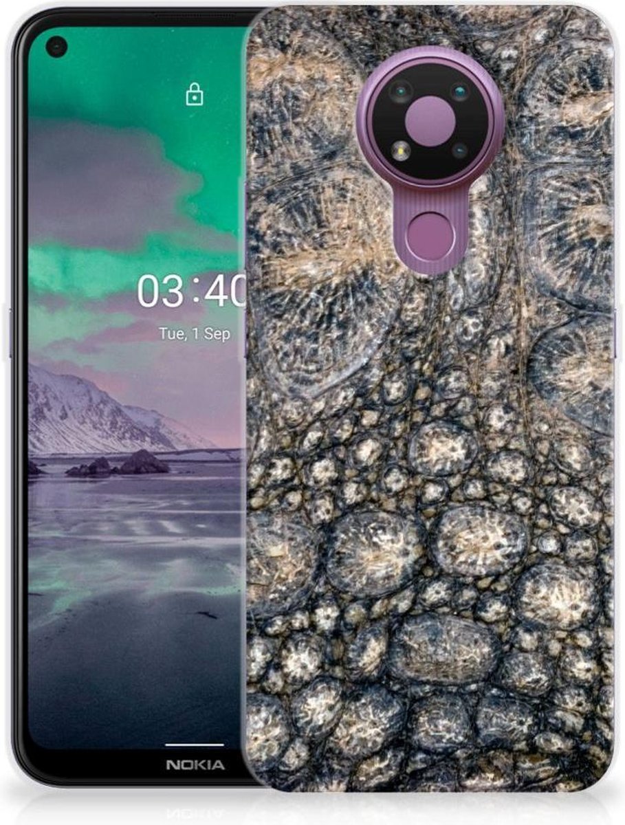 Nokia 3.4 TPU Hoesje Krokodillenprint