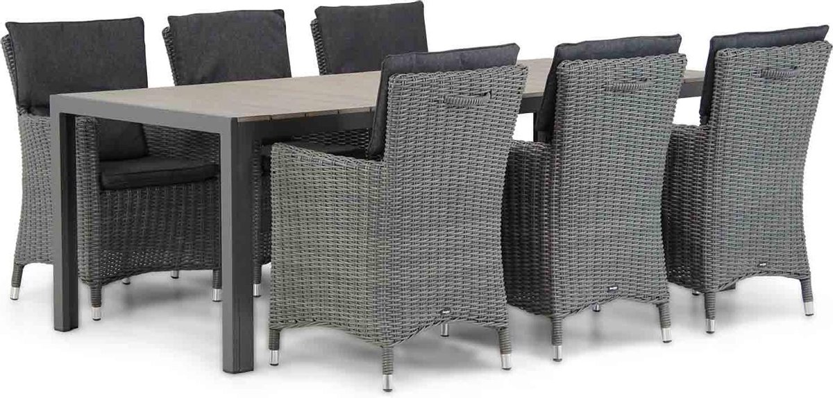 Garden Collections Springfield/Young 217 cm dining tuinset 7-delig