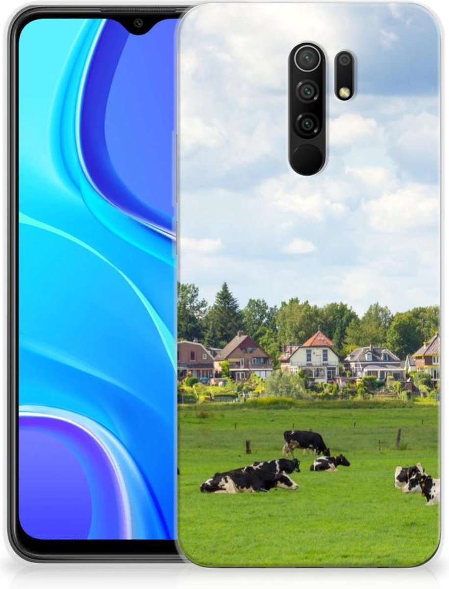 Xiaomi Redmi 9 TPU Hoesje Koeien