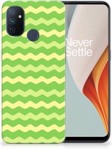 Smartphone hoesje OnePlus Nord N100 TPU Case Waves Green
