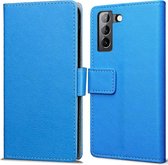 Cazy Samsung Galaxy S21 hoesje - Book Wallet Case - blauw