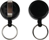Ultragrip jojo zwart 32mm met klem en keyring - pk a 10 stuks