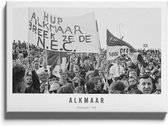 Walljar - Alkmaar supporters '64 - Zwart wit poster