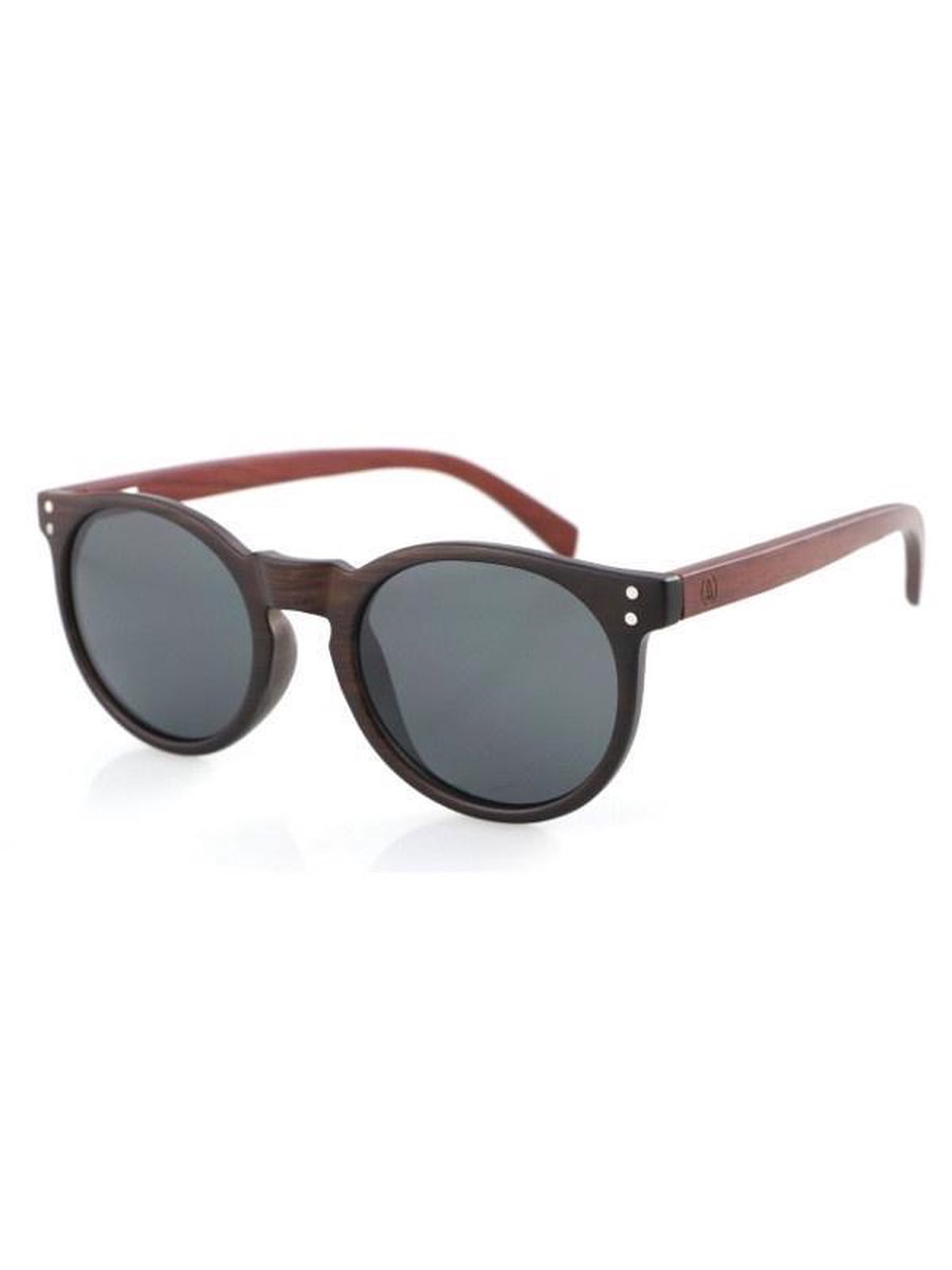 Wave Hawaii Zonnebril Spyn Vierkant Uv400 Hout Bruin
