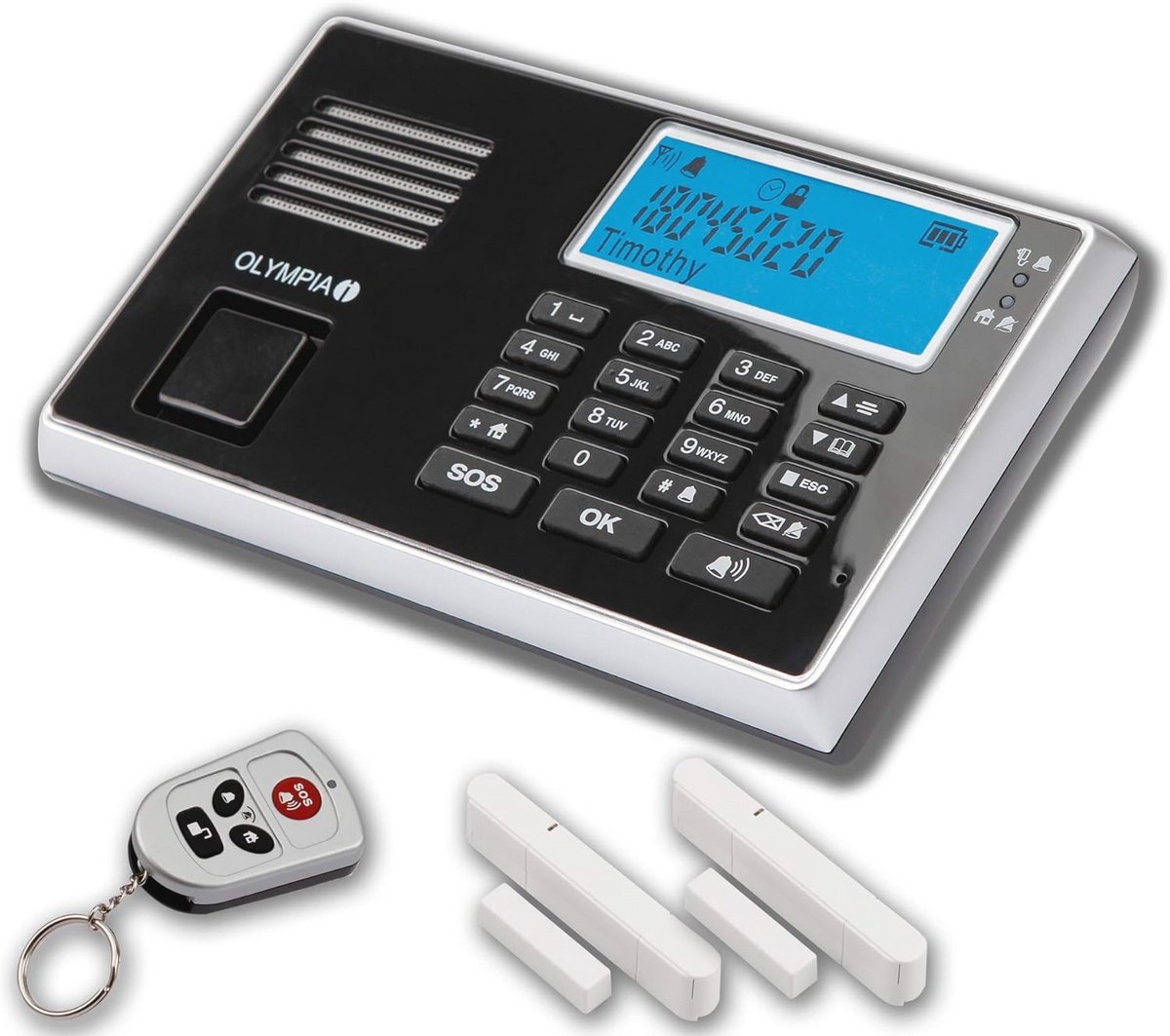Draadloze GSM Alarmsysteem Set met IP-camera en Bewegingsmelders