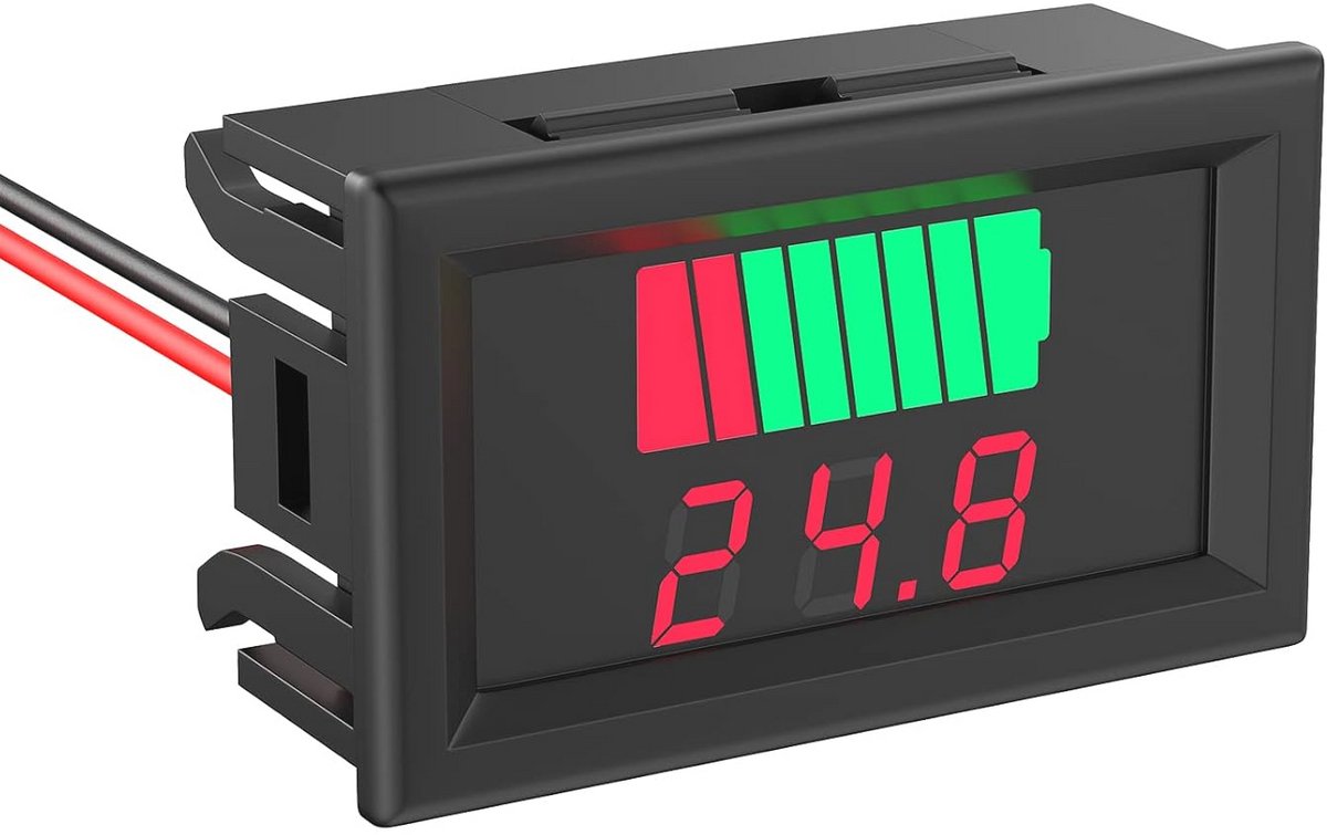 Batterijtester 12V tot 72V - 2-in-1 Capaciteitsmeter met LED Display