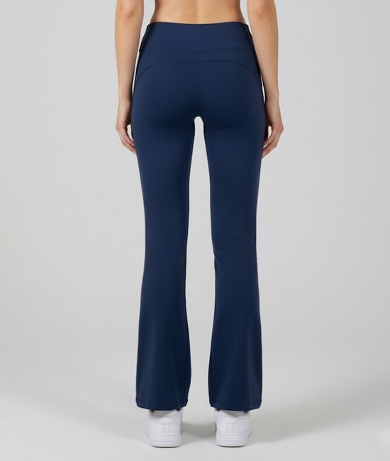 La V flared sportlegging basic Donkerblauw S van La V — afbeelding 2