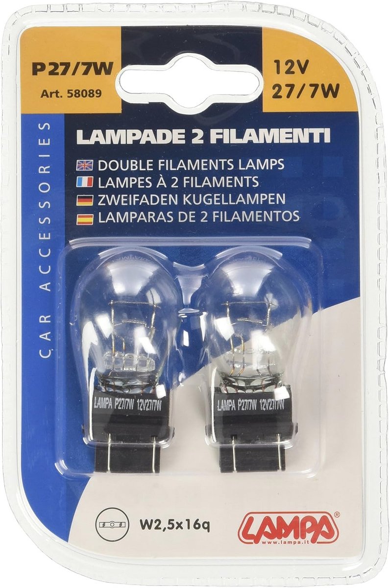 Lamp met 2 draden, 7W, 12V - Perfect voor Diverse Toepassingen