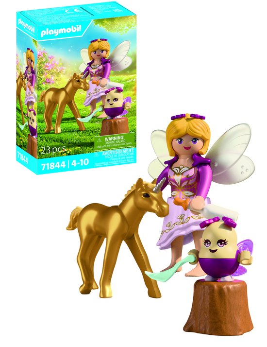PLAYMOBIL: Gouden eenhoornveulen met fee - 71844