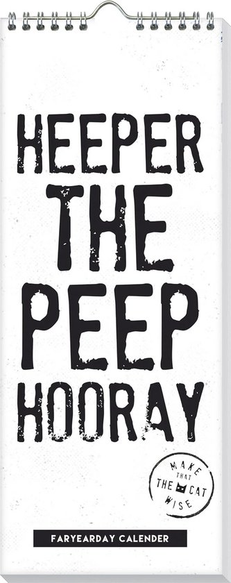 Heeper Verjaardagskalender Heeper the Peep - 130 x 325 mm | bol