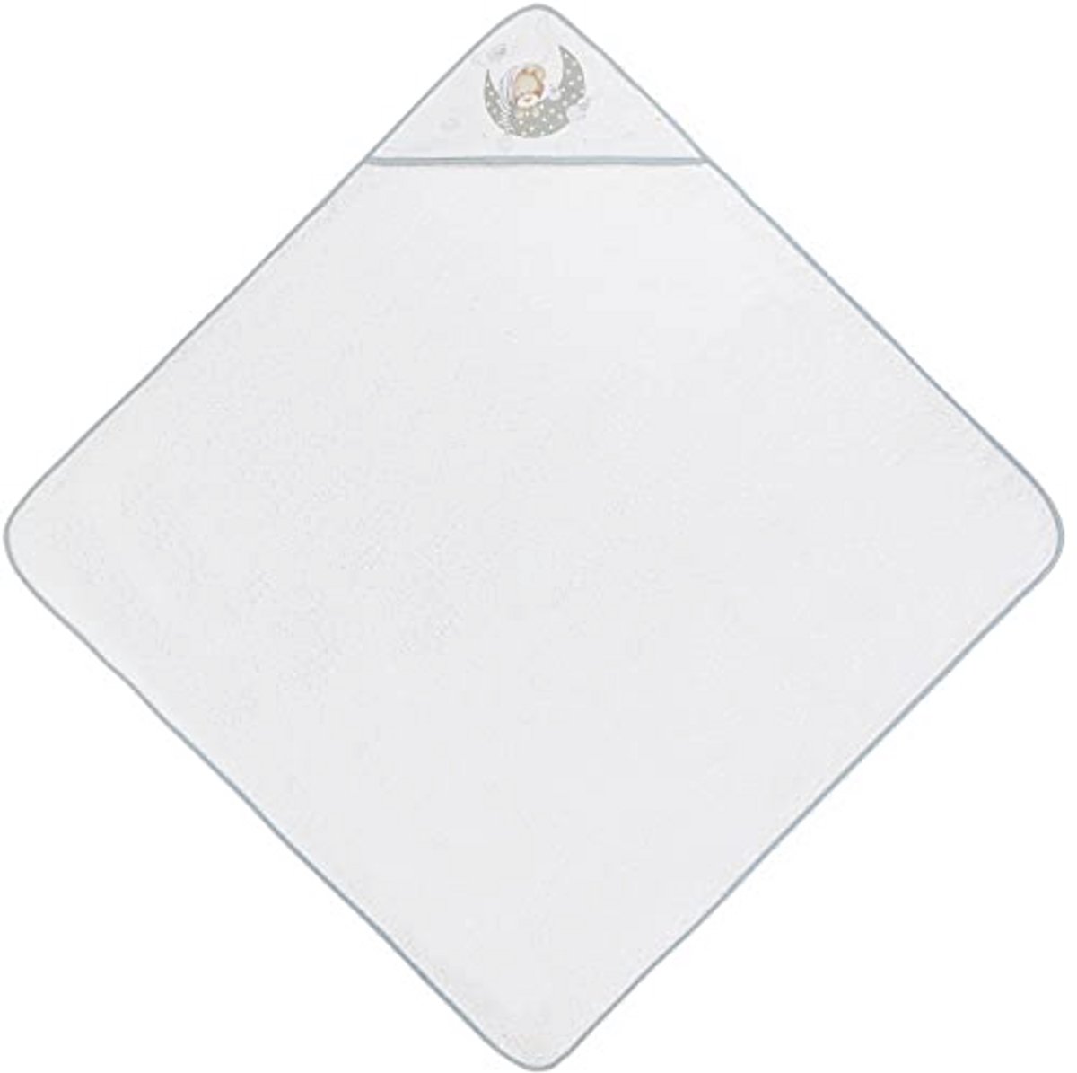Zachte Baby Badcape met Capuchon - 100% Katoen, 100x100 cm - Ideaal voor Bad en Drogen