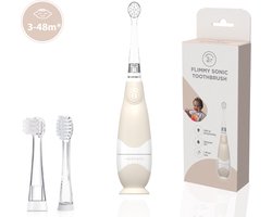 Brosse à dents électrique sonique Liefjes & Co Frammy beige pour enfants et Bébé de 0 ans – avec minuteur