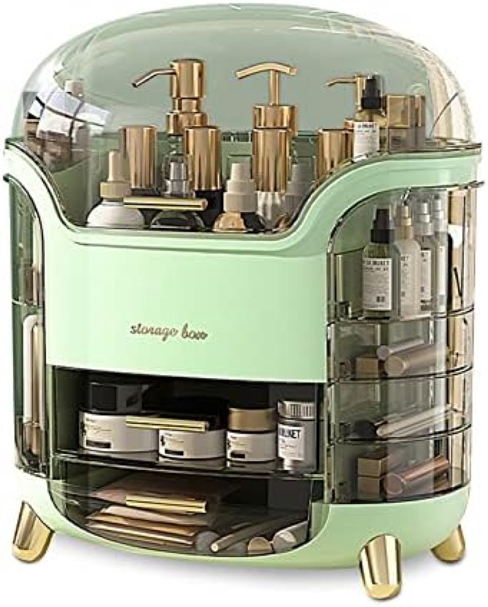 Stunq® Draagbare Make-up Organizer met Stofdicht Ontwerp - Groen