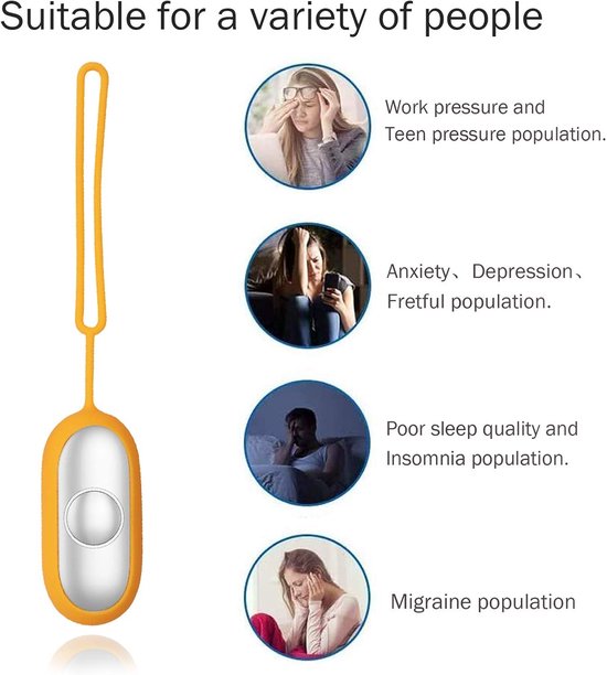 Handheld slaaphulpmiddel - Slaapapparaat - Slaaphulpmiddel - Verlicht slapeloosheid en stress - Verbeter de diepe slaap - Val snel in slaap - roze van Luowice — afbeelding 5