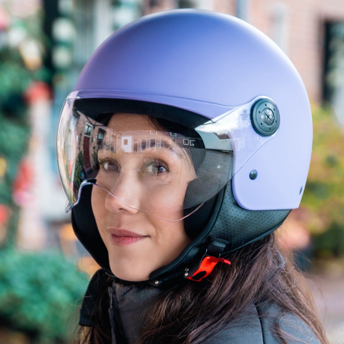 VINZ Duoro Jethelm - Paars - Scooterhelm Dames - Motorhelm Vrouw - ECE 22.06 - M – foto 8