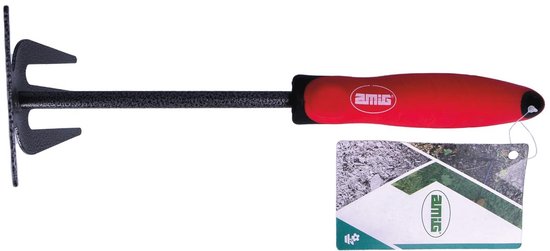 Tuinieren Vork Set met ABS-handvat en Stalen Behuizing - 33 cm - Rood-Zwart van Merkloos	 — afbeelding 2