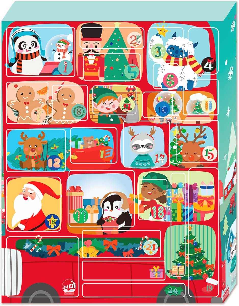 Adventskalender 2024 met 24 verrassingen en herbruikbare elementen