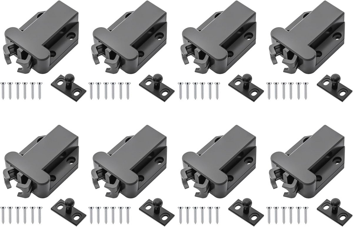 8 Stuks Magnetische Drukgrendel - Veilige Aanraakgrendel voor Deuren