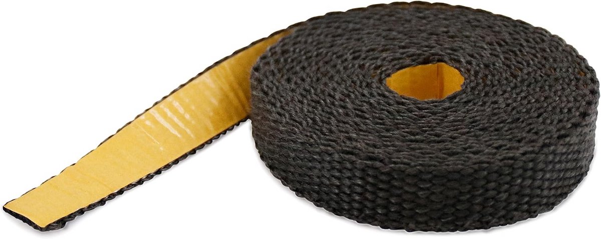 Glasband 20 x 2 mm, 3 meter lang, zwart