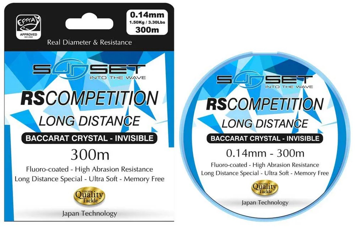 Sunset Rs Competition Long Distance Sw Monofilament 300 M Transparant 0.250 mm