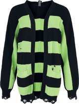 Beetlejuice Never Trust the Living Cardigan vert-noir L Katoen -