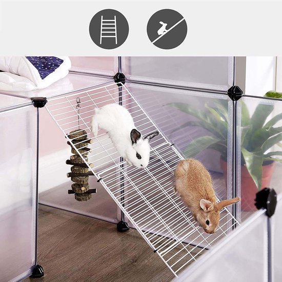 Opvouwbare Transparante Huisdierentent – Voor Cavia's, Konijnen, Hamsters & Kleine Knaagdieren