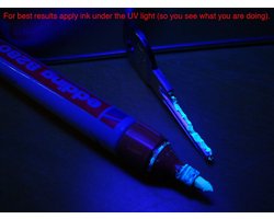 Edding 8280 Securitas UV-marker - Permanente UV-inkt voor veiligheid & authenticatie - Lijndikte 1,5-3 mm - Geschikt voor Metaal, Glas, Kunststof - Veeg- & Waterbestendig - Sneldrogend