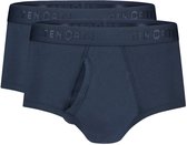 Ten Cate Basics organic cotton stretch slip met gulp navy 2-pack voor Heren | Maat XL
