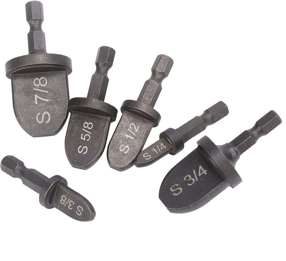 Expanderset voor stalen buizen, 6 stuks, lagerstaal, zeskantige greepbuis, Swager Swager diverse maten, met 6 expanders, voor airconditioning, koperen buis
