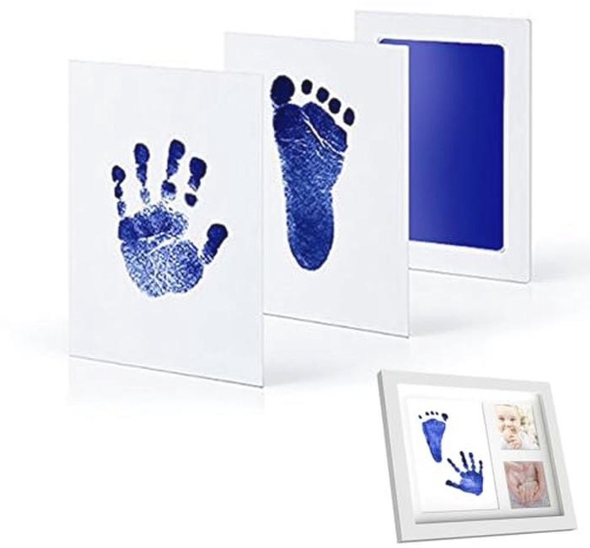 Handafdruk en Voetafdrukset voor Baby's en Huisdieren - Perfect als Cadeau voor Geboorte en Babyshower