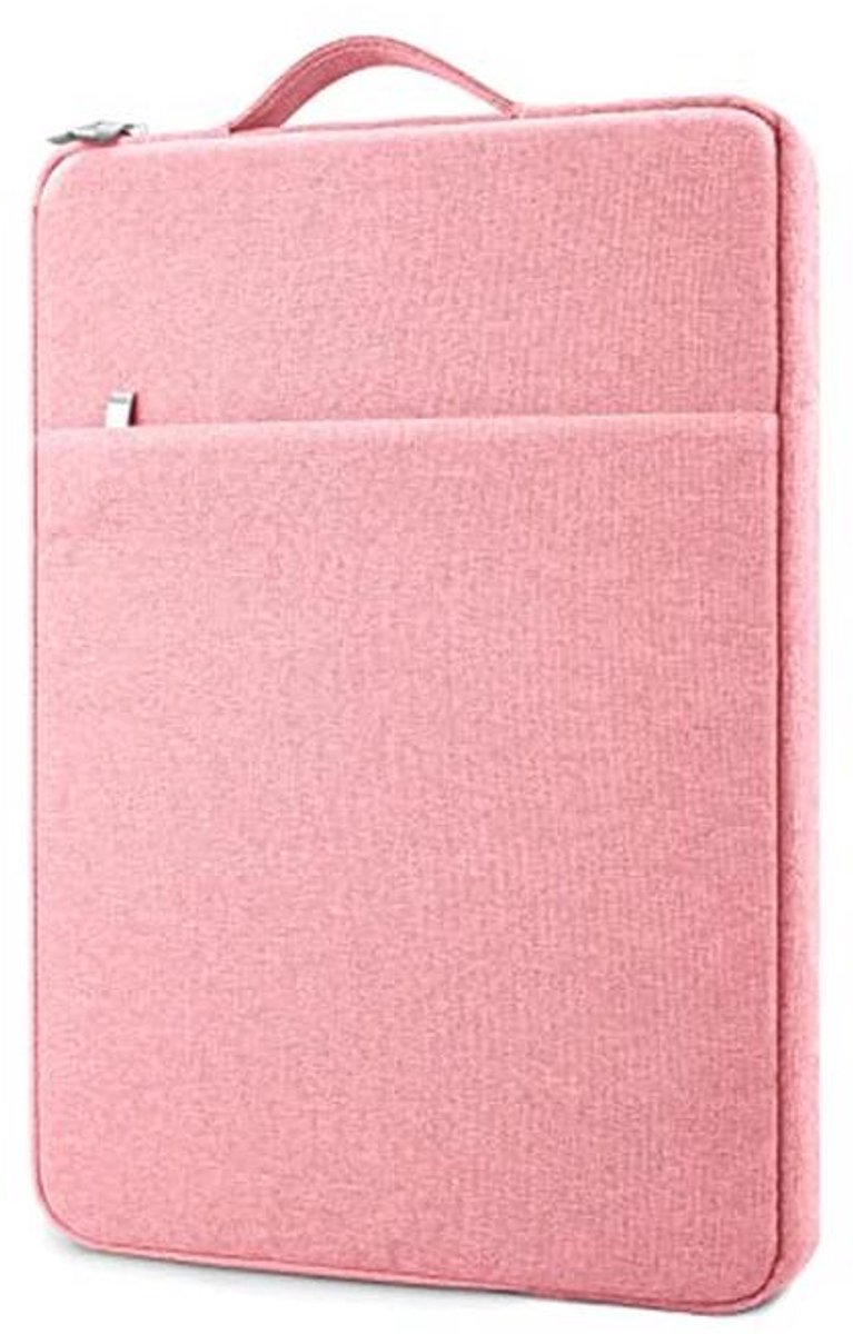 Laptophoes 15,6 inch - Sleeve Bag met Handvat voor Notebook en Chromebook - Roze