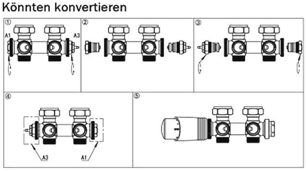 Thermostaat Multiblock voor Radiatoren en Badkamerradiatoren - Verwarmingsaccessoires