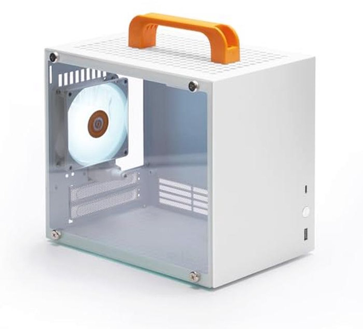 Compact Mini-ITX Gaming Case met Gehard Glas en ARGB Ventilator