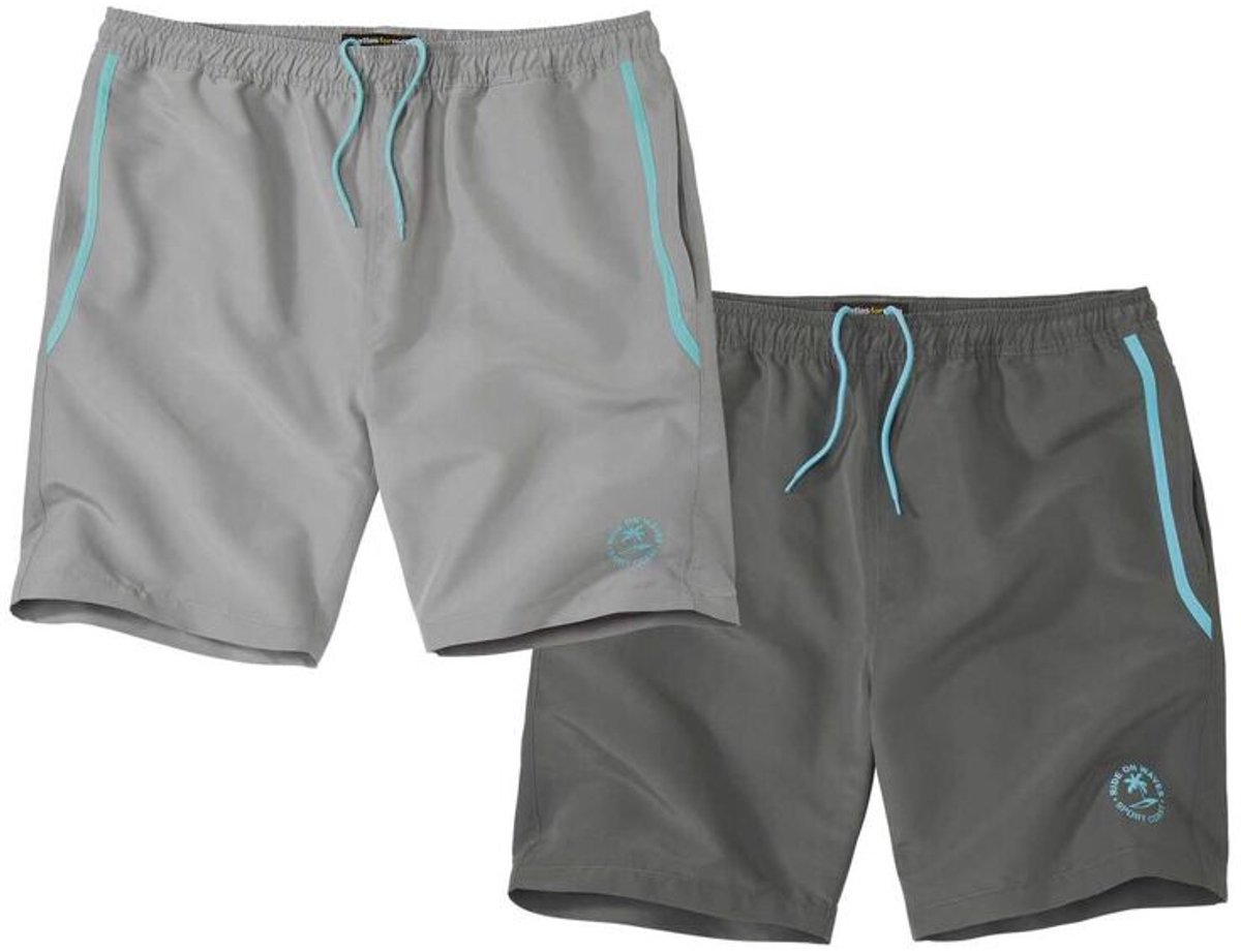 ATLAS FOR MEN - 2-pack shorts van microvezel Sporting - Heren - Verkrijgbaar in grote maten - XL