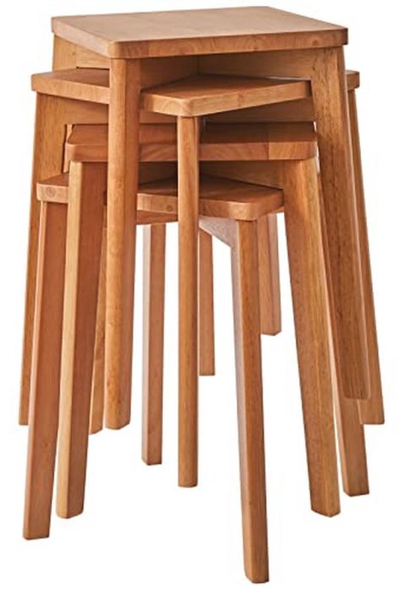 Set van 4 Houten Stappenstoelen voor Eetkamer en Keuken