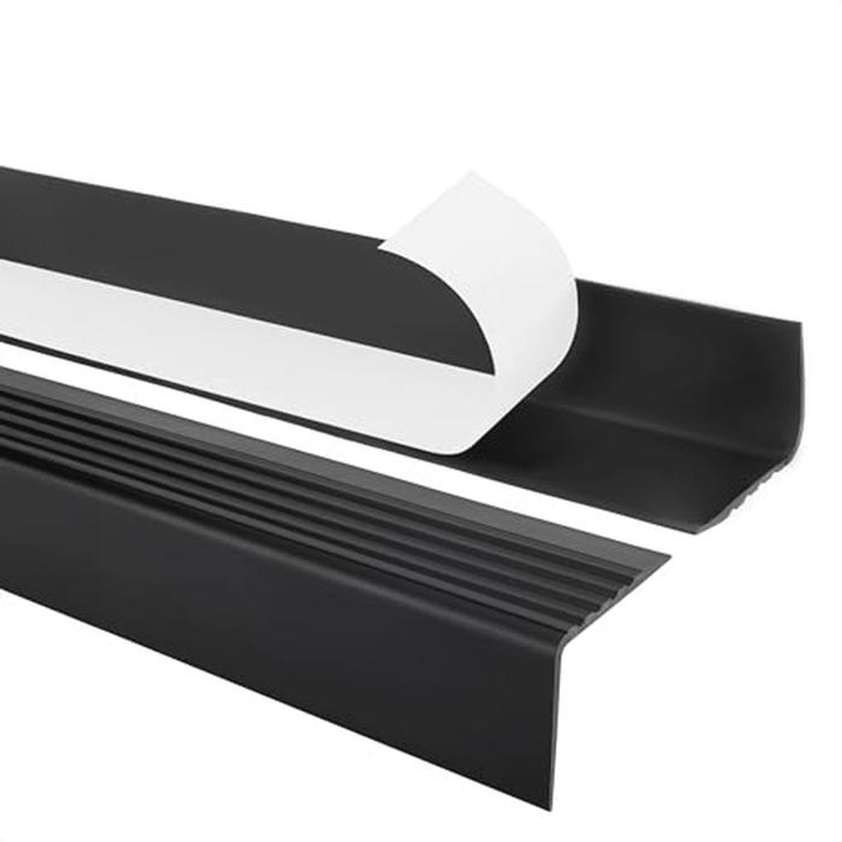 Zelfklevend PVC Traprandprofiel 50x42mm - Zwart, 110cm
