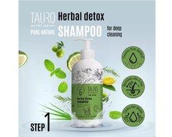 Tauro Pro Line Pure nature - herbal detox shampoo - reinigende shampoo- voor hond en kat - natuurlijk product