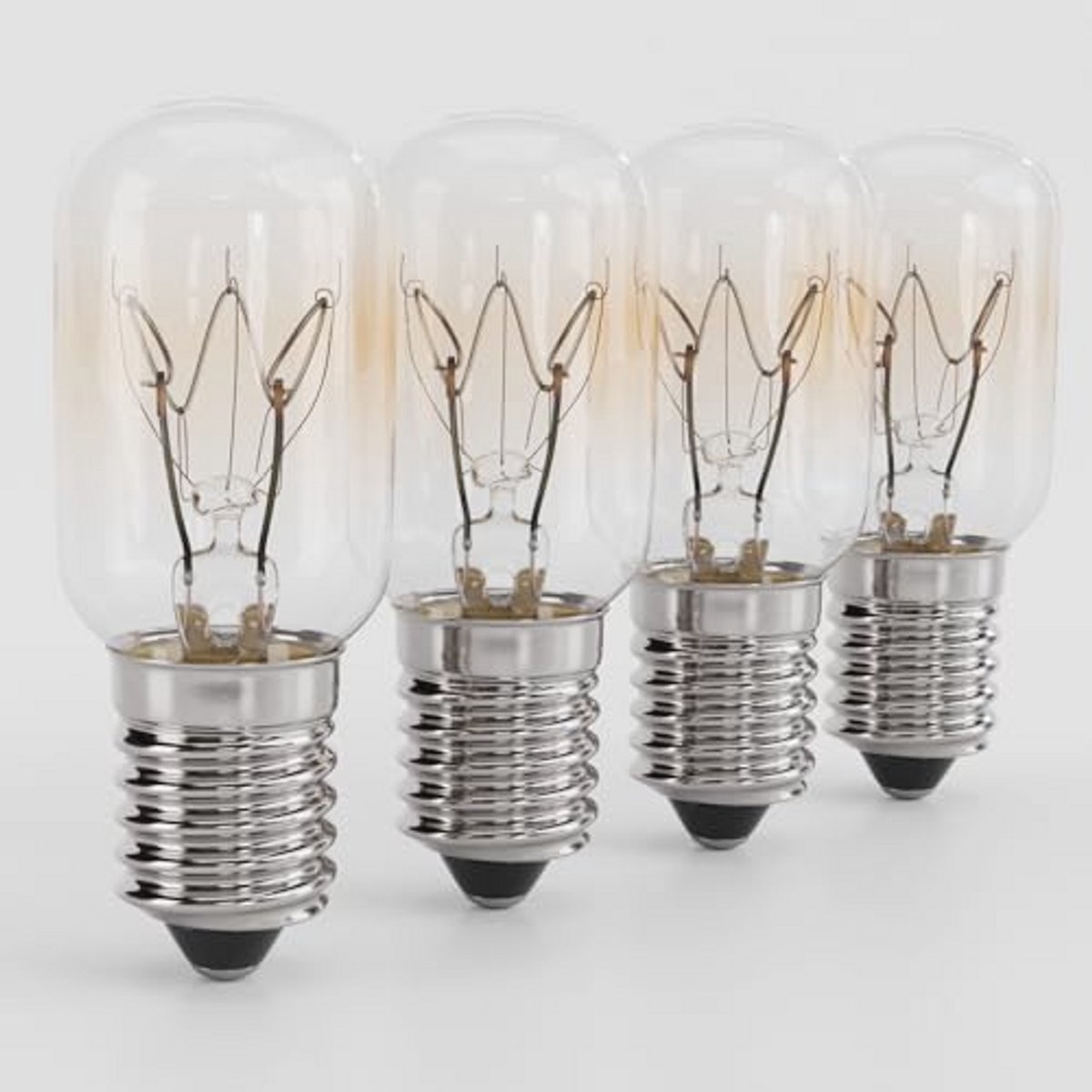 Koelkastlamp E14 15W Warmwit 4 Stuks voor Vrieskist, Afzuigkap en Naaimachine