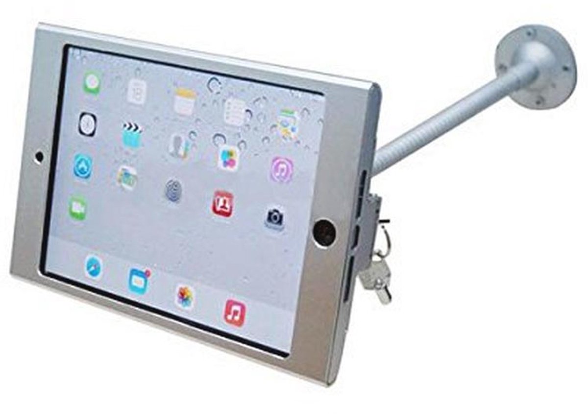 Gooseneck Wandhouder voor iPad Mini met Veiligheidsslot