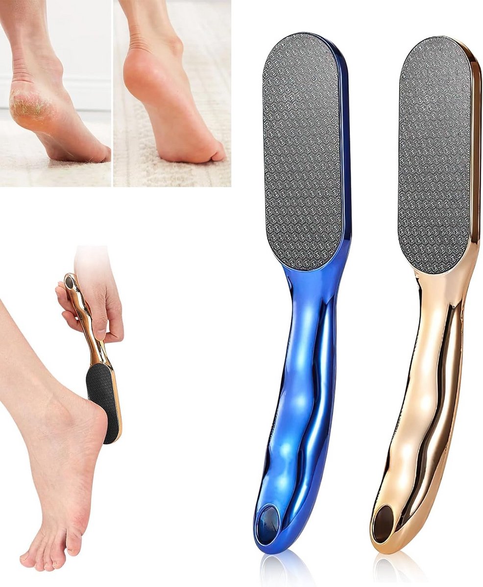 2x Nano Glas Voetvijl Set - Professionele Huidverwijderaar met Antislip Handvat