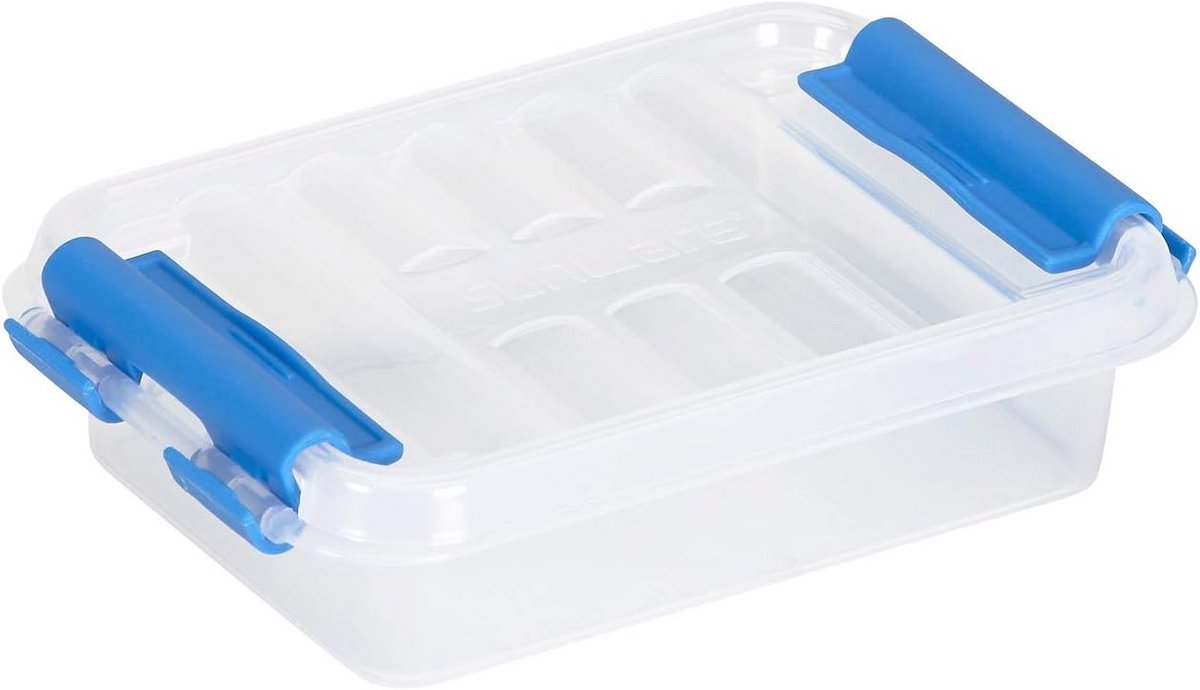 Stevige Stapelbare Opbergbox met Clips - 2 Liter Opslagdoos