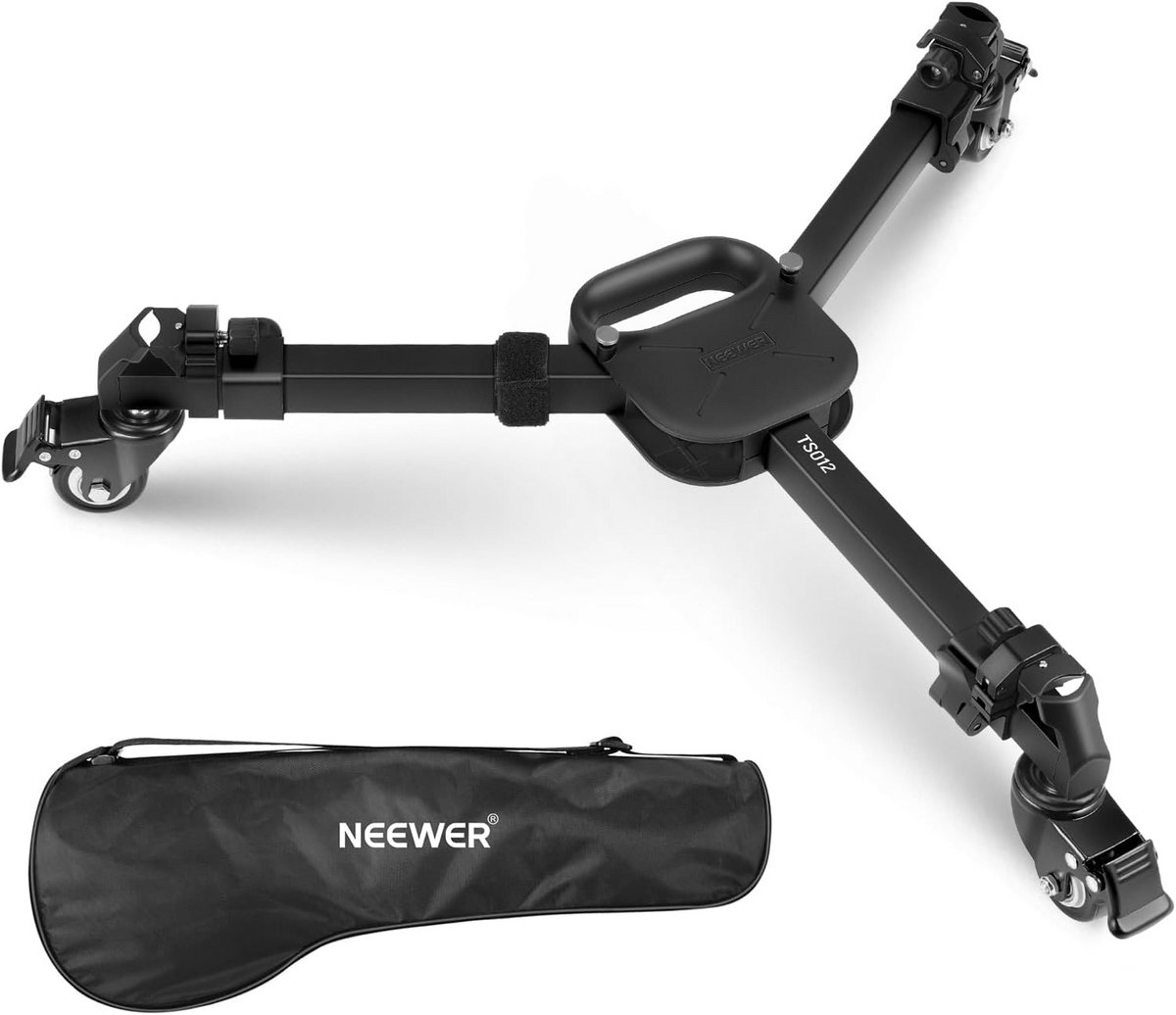 Fotografie Statief Dolly met Rubberen Wielen en Telescopische Poten voor DSLR