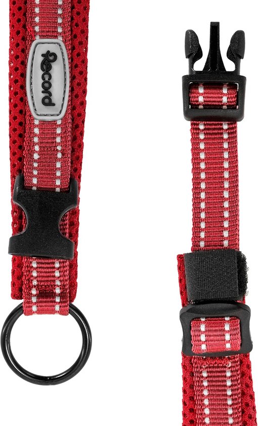 ETACCU Tactische hondenhalsband grote, verstelbare halsbanden met handvat, veiligheidsgesp, (45-55 cm) sterke nylon anti-ontsnappende halsbanden (zwart